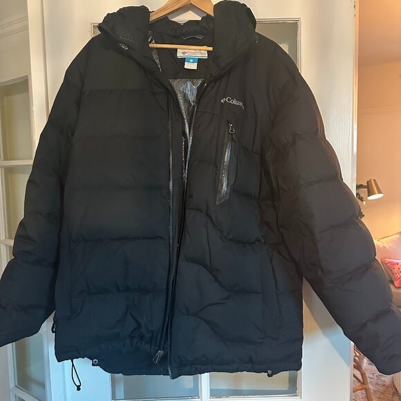 Columbia Men’s 650-Down Omni-Heat Puffer Jacket – Size L – Black - Picture 1 of 4